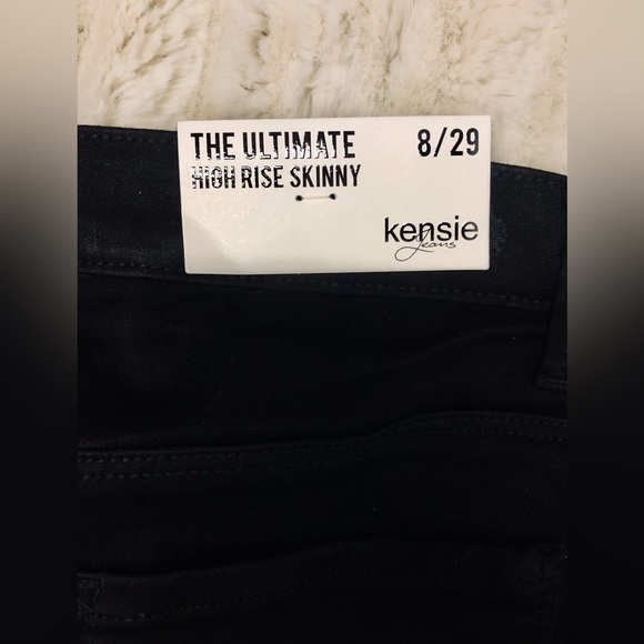 NWT Luxurious Super-Soft Black Liquid Denim High-Rise Skinny Jeans - Picture 4 of 6